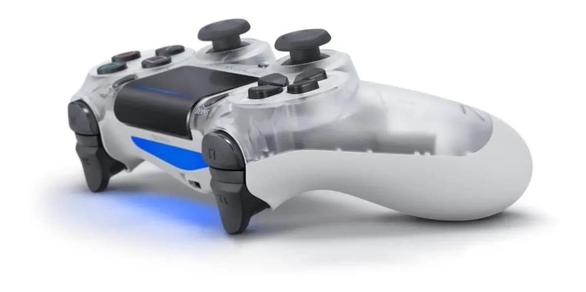 Controle joystick sem fio Sony PlayStation Dualshock 4 Wireless controller crystal — imagem 4