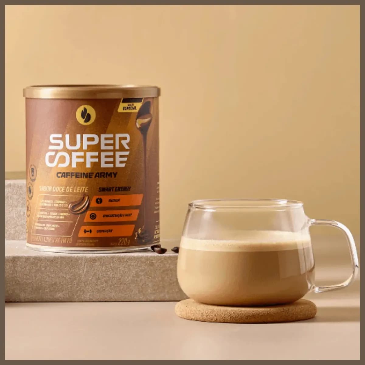 Supercoffee 3.0 Super Coffee (220g) - Caffeine Army Sabor Doce De Leite — imagem 5