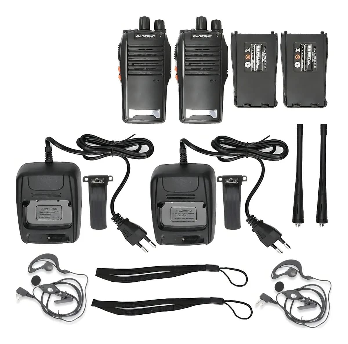 Kit 4 Rádios Comunicação Baofeng BF-777S 16 Canais 12km Alcance 400-470MHz — imagem 5