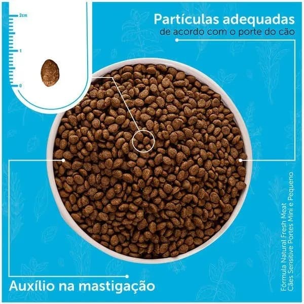 Ração P/caes Adultos Fresh Meat Sensitive Min E Peq 1kg — imagem 6