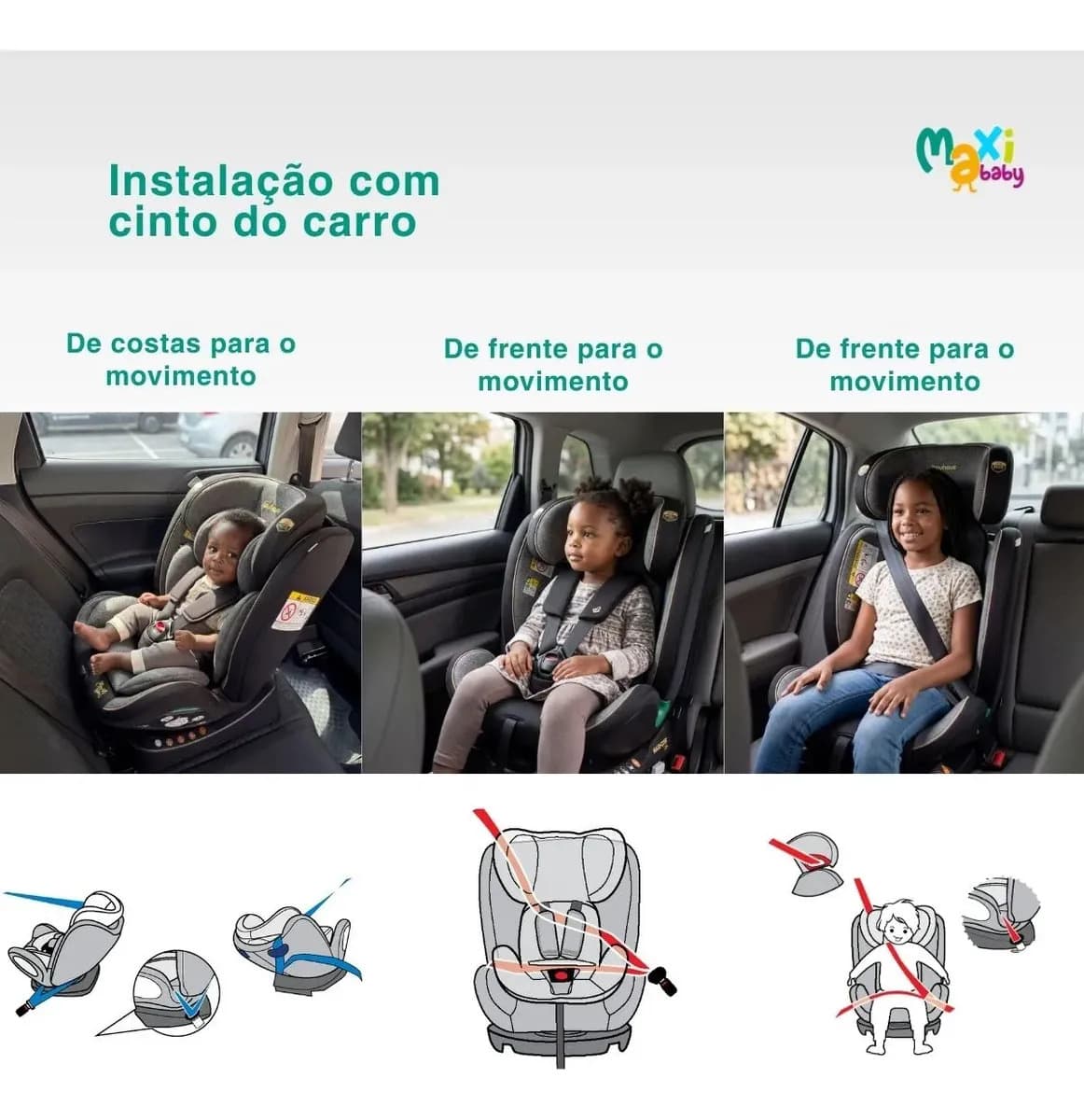Maxi Baby Bauhaus Cadeira infantil Cinza 0-36kg 5 Posições — imagem 6