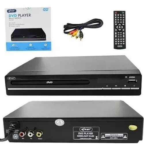 Dvd Player Knup KP-D120 Preto Mp3 Ripping Media Player USB Pen Drive — imagem 6