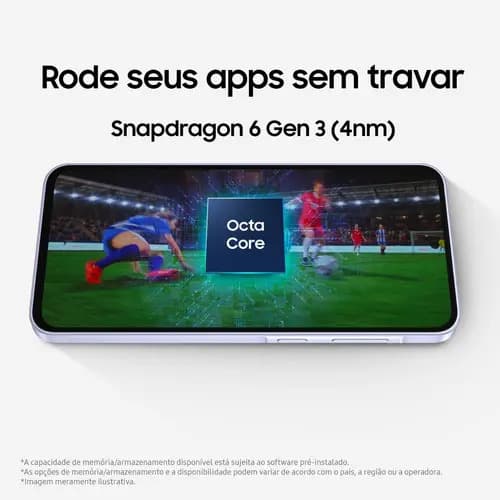 Smartphone Samsung Galaxy A36 5G 256GB 8GB Super Amoled 6.7'' Câmera Tripla 50MP Selfie 12MP 5000 mAh Ip67 NFC Dual Sim Recursos IA - Branco — imagem 5