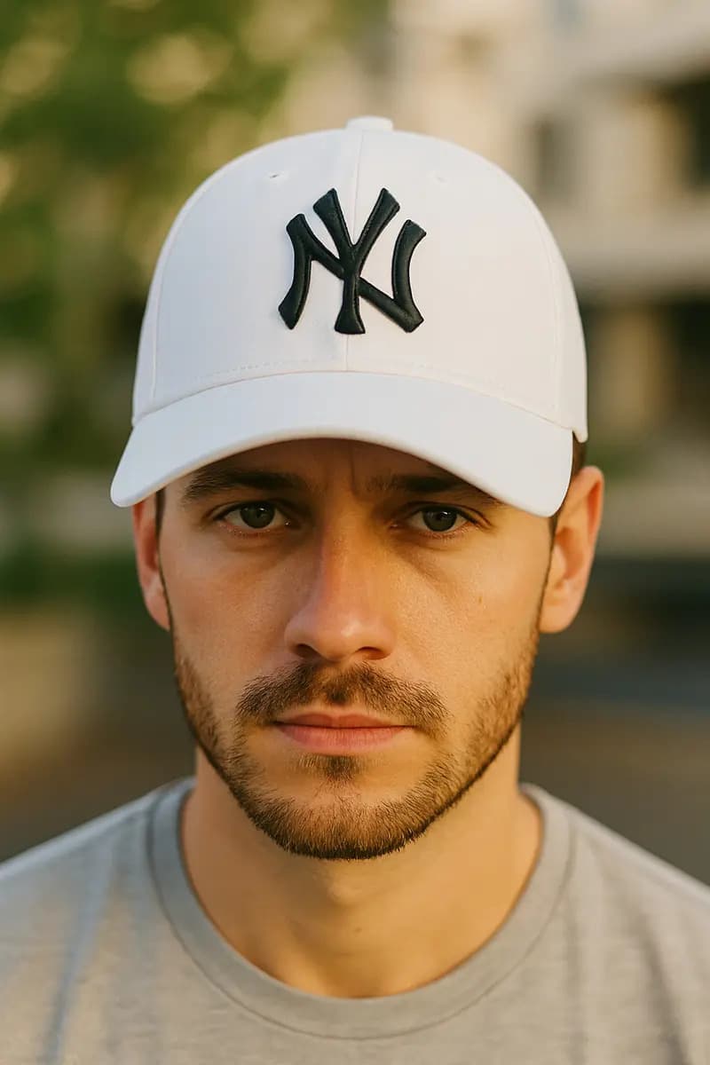 Boné Ny New York Masculino Feminino Unissex Fitão Blogueira Cor Branco E Preto Tamanho Un — imagem 3