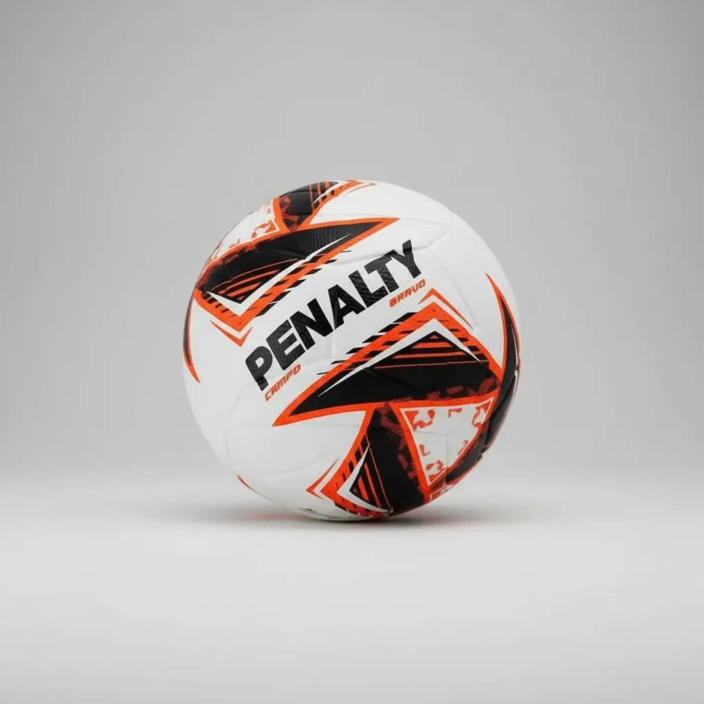 Bola De Futebol De Campo Penalty Bravo Xxv Cor Laranja — imagem 6