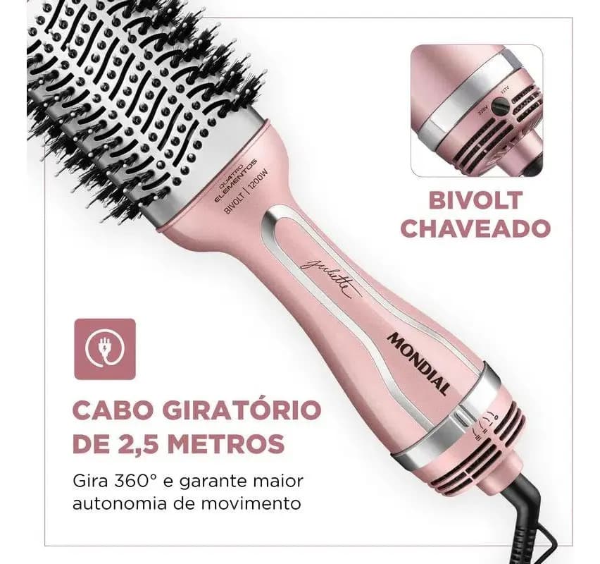 Escova Secadora By Juliette ES-JU-01 3 em 1 1300W Mondial Bivolt — imagem 6