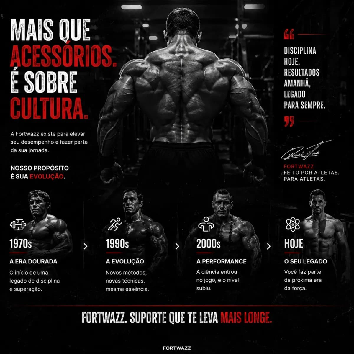 Tala Strap Musculação 100% Algodão Crossfit Cor Tala Strap Preto/rosa Fortwazz ZZ50 — imagem 6