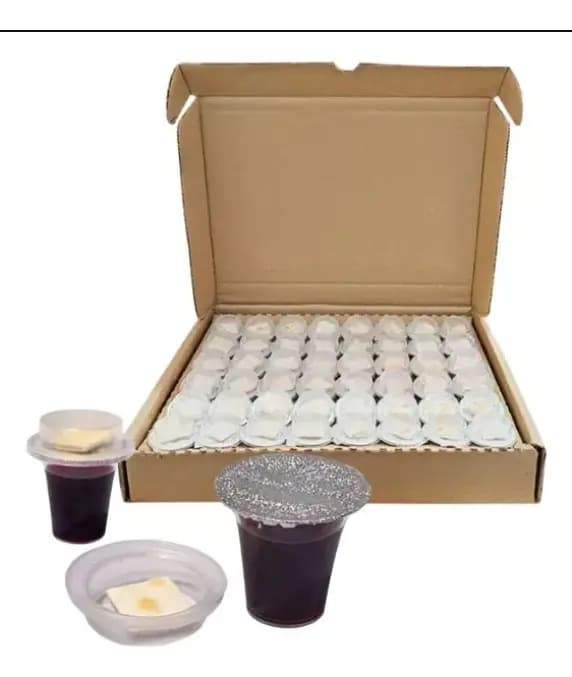 Kit CEIA Cálice Com Suco E Pão Ázimo Para Santa Ceia 48 Unidades - Frutos do Sertão — imagem 3