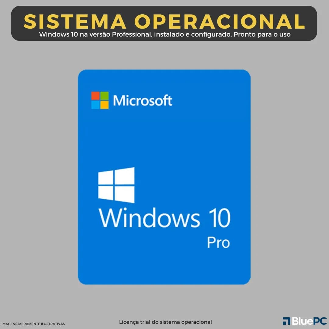 Computador Completo Top Intel Core i7 4770, 16GB RAM, SSD 512GB, Bivolt, Preto, Windows 10 Pro, Monitor 23" Full HD - BluePC CD2E-0135TO — imagem 5