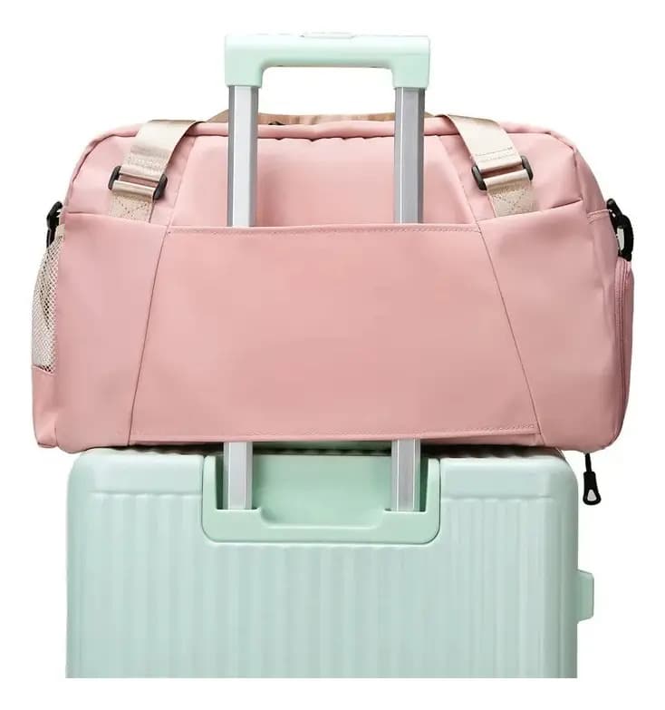 Bolsa Mala De Mão 10kg Feminina De Bordo Viagem Grande Cor Rosa — imagem 2