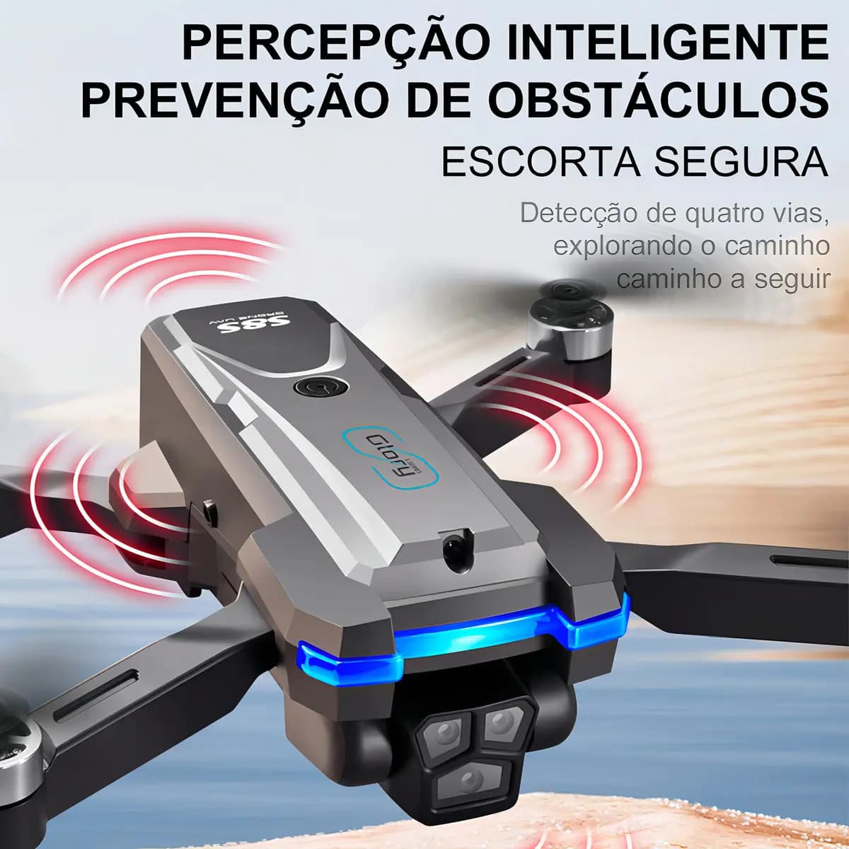 Mini Drone Genai S8S Com Câmera 1080P 2 Baterias Controle Remoto — imagem 6