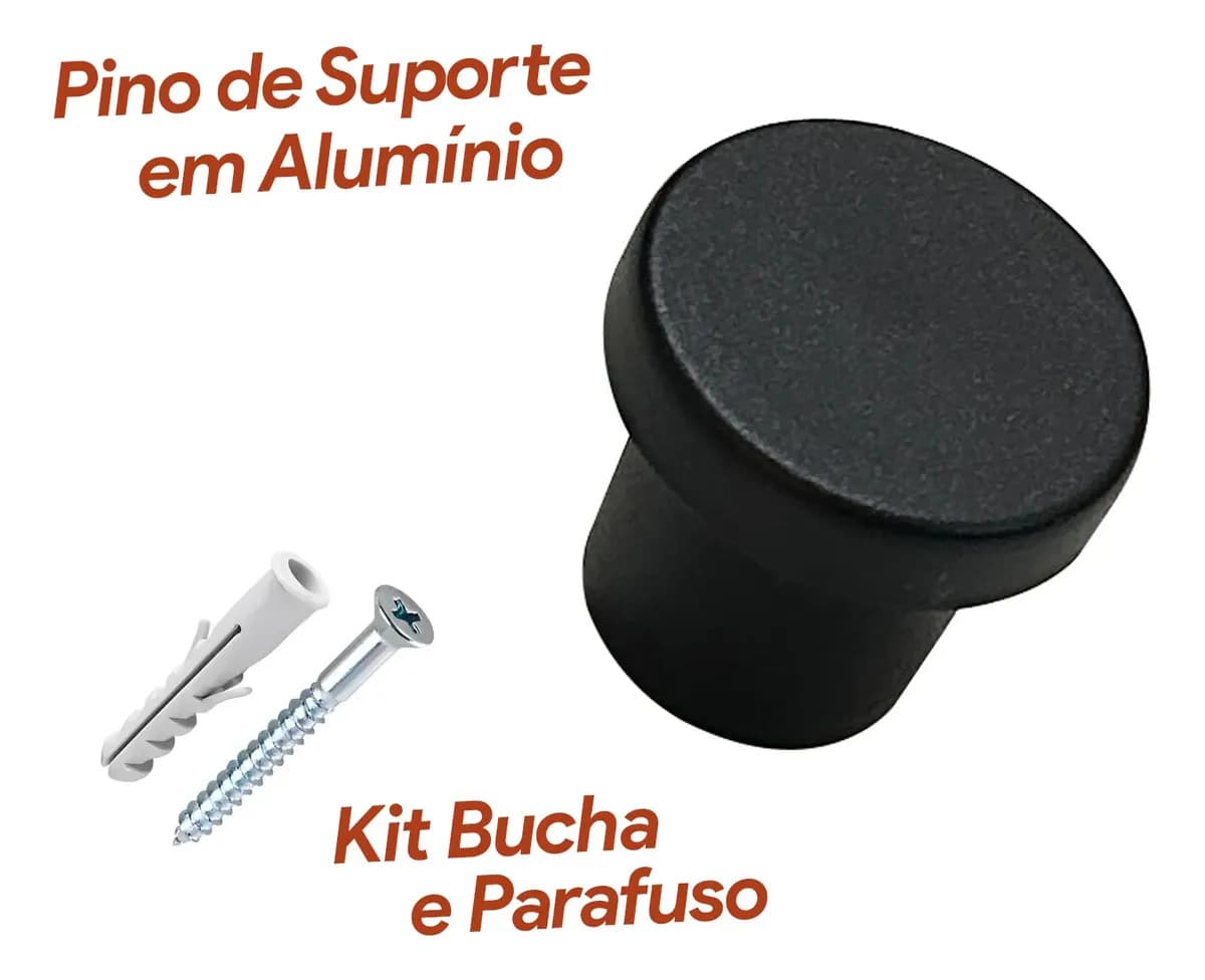 Espelho Redondo 60cm Adnet Alça de Couro Branco Dupla Costura e Suporte em Alumínio Quarto, Banheiro, Sala MF901 — imagem 6