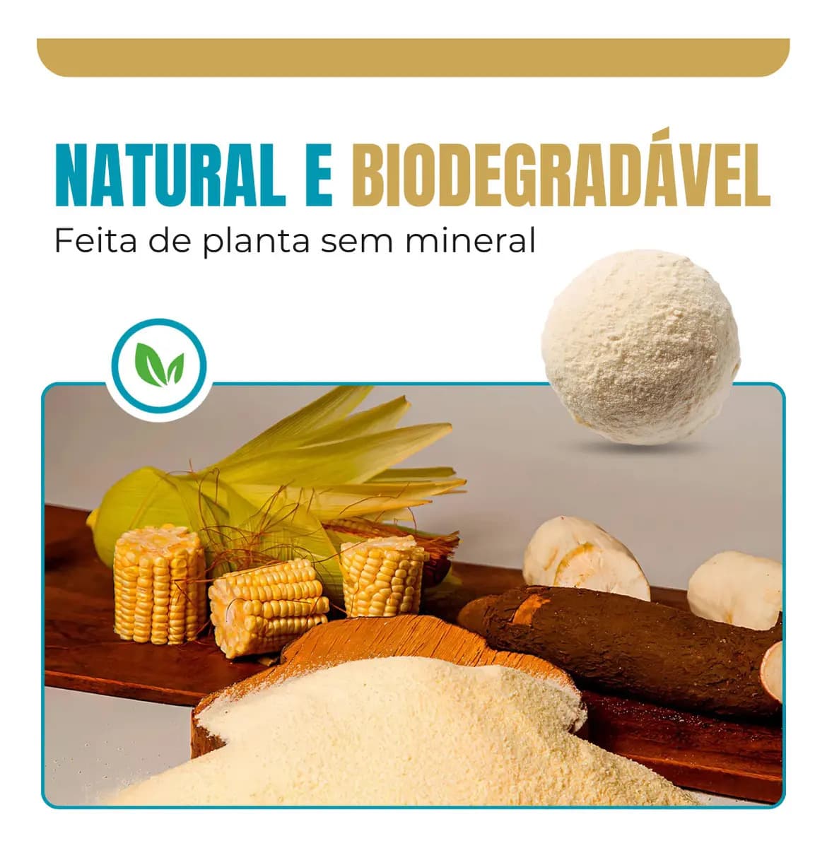 Areia Higiênica Para Gatos Feita de Mandioca e Milho Biodegradável Alta Absorção Baixo Odor 4kg - GoodVision — imagem 5
