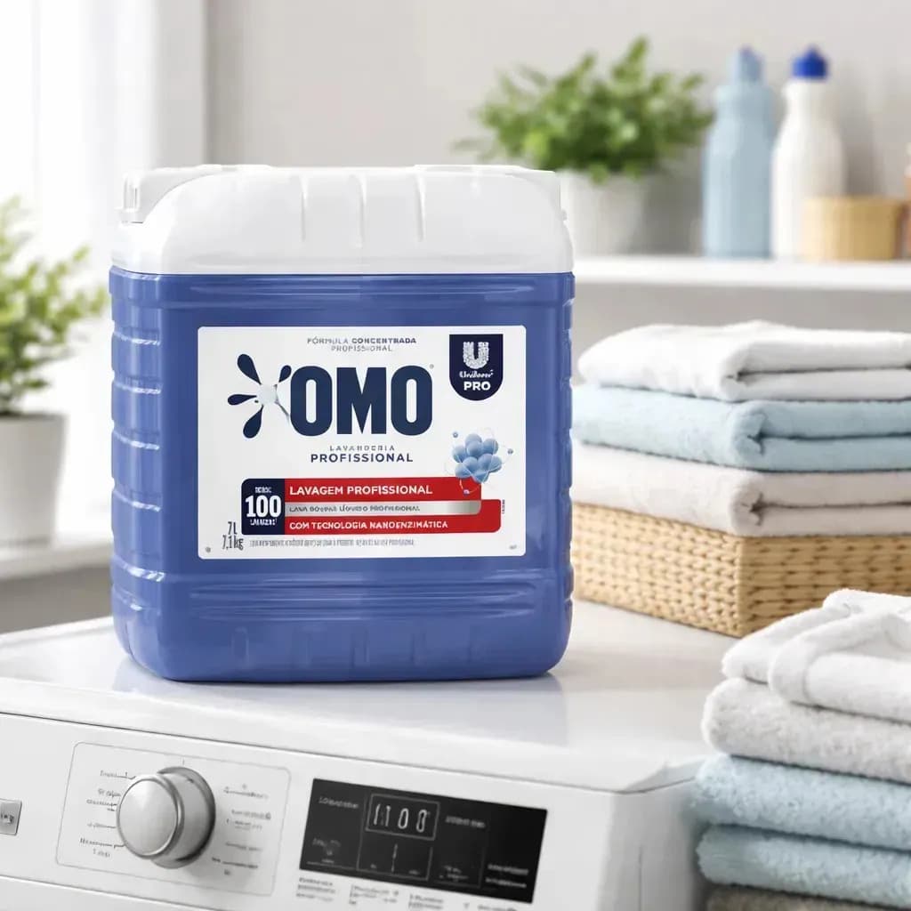 Lava Roupas Líquido Omo Lavanderia Profissional Lavagem 7 L — imagem 5