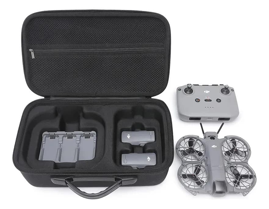 Case Dji Neo 2 Drone Com Porta Baterias Controle E Acessório Cor Preto