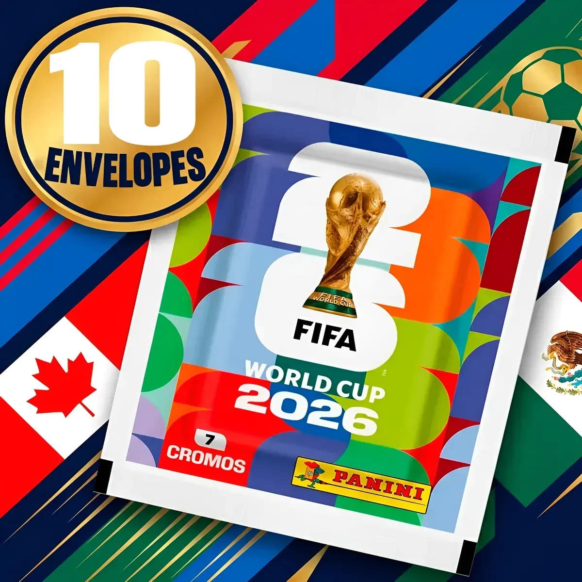 Kit 10 Pacotinhos Figurinhas Panini Copa Do Mundo