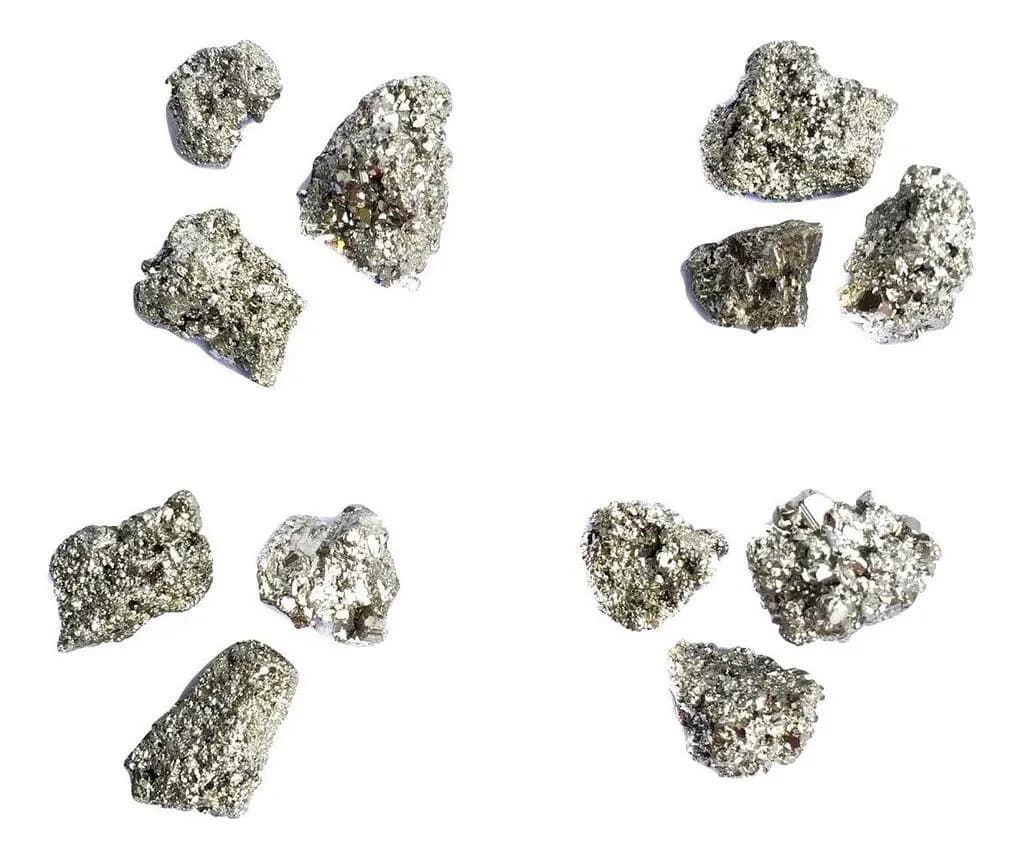 Kit 3 Mini Pirita Bruta Cristal Pedra Natural Prosperidade — imagem 5