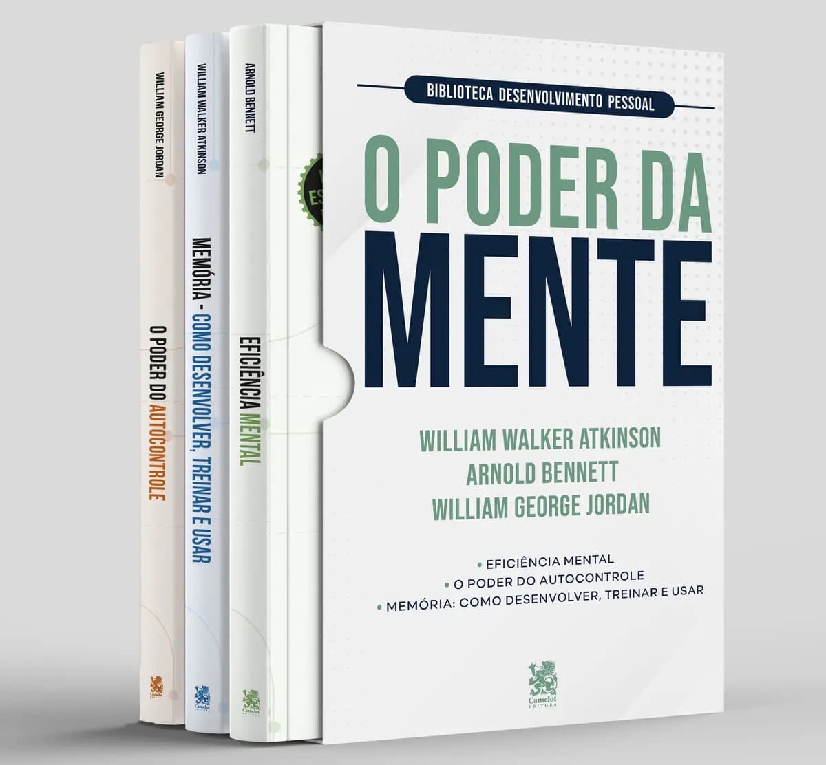 Biblioteca Desenvolvimento Pessoal: O Poder da Mente - Box com 3 Livros - On Line Editora - Capa Mole