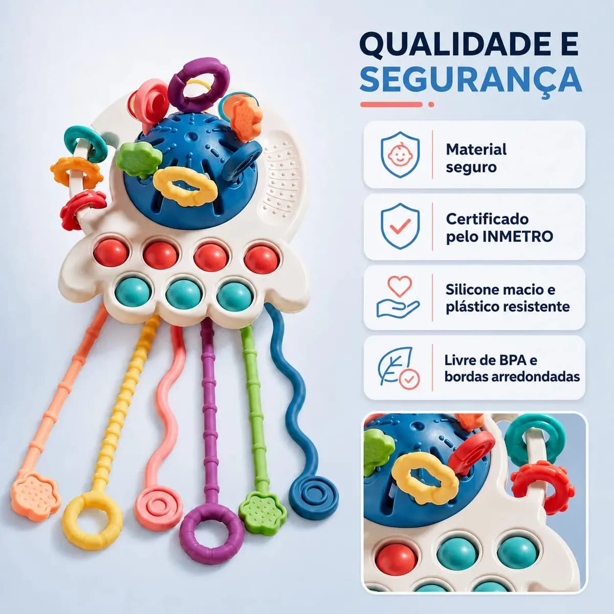 Brinquedo Montessori Polvo Azul Muntor Imports Sensorial Silicone Bebê — imagem 2