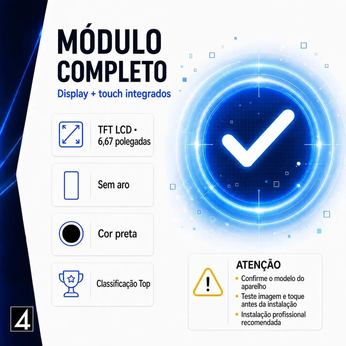 Tela Compatível Moto G05 Moto G15 Moto G15 Power Moto E15 Top + Brinde / Frontal Display Lcd Touch Módulo 4 STORE PREMIUM — imagem 3