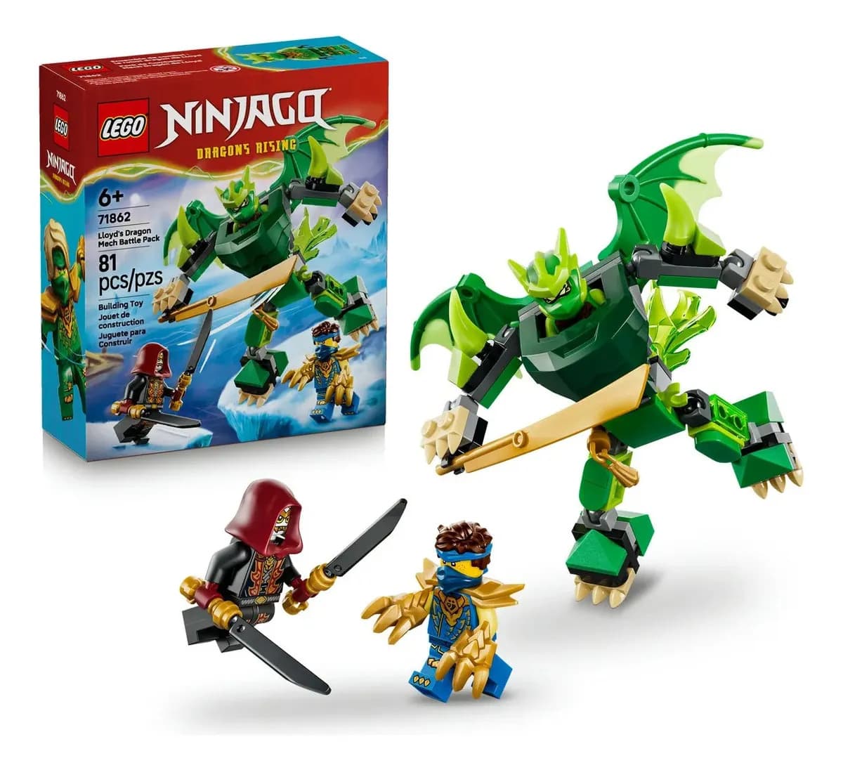LEGO Ninjago - Pack de Batalha do Robô Dragão do Lloyd - 81 Peças - 71862