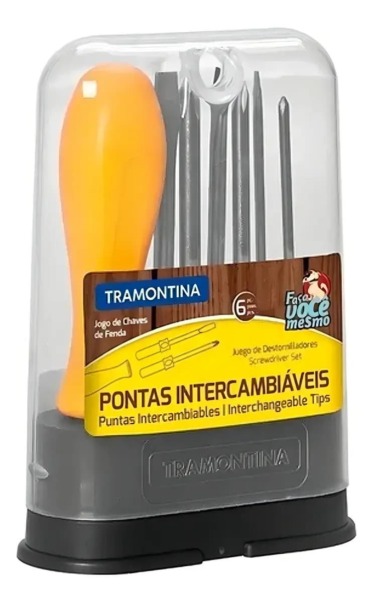 Conjunto 6 Ferramentas Fenda E Philips Tramontina Completo — imagem 2