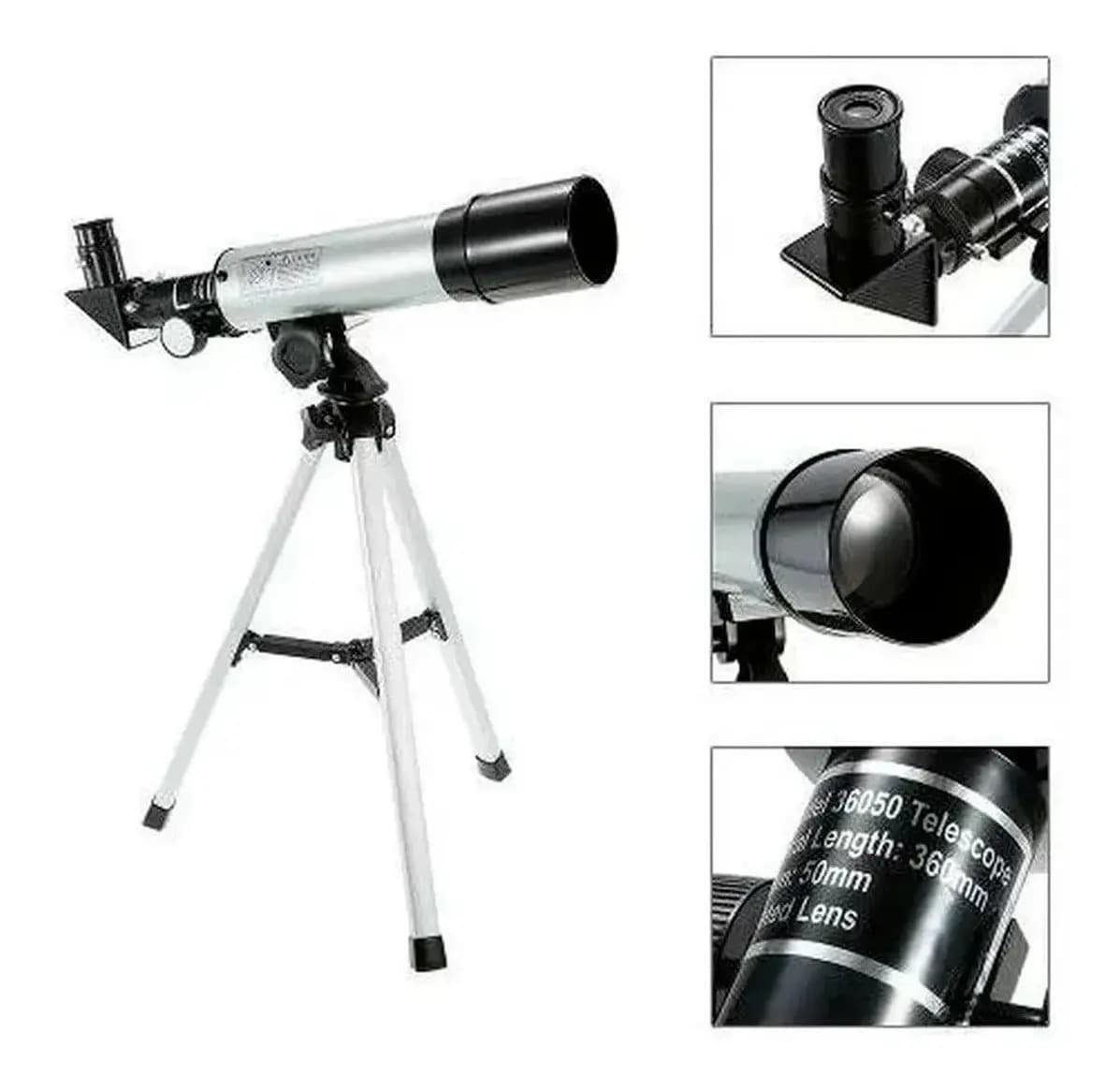 Telescopio Refrator Constellation F36050 Aproximação Até 90x Cor Prateado — imagem 4