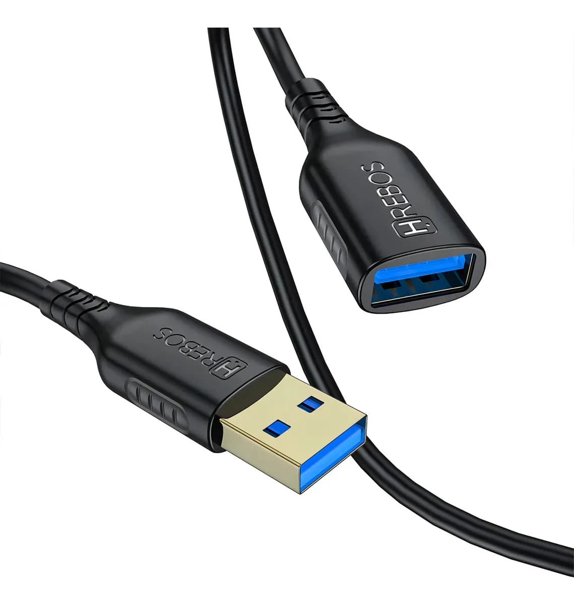 Cabo Extensor Usb 3.0 Usb Macho Fêmea 2 Metros Preto Macho e Fêmea 2 Metros Preto Turbo — imagem 2