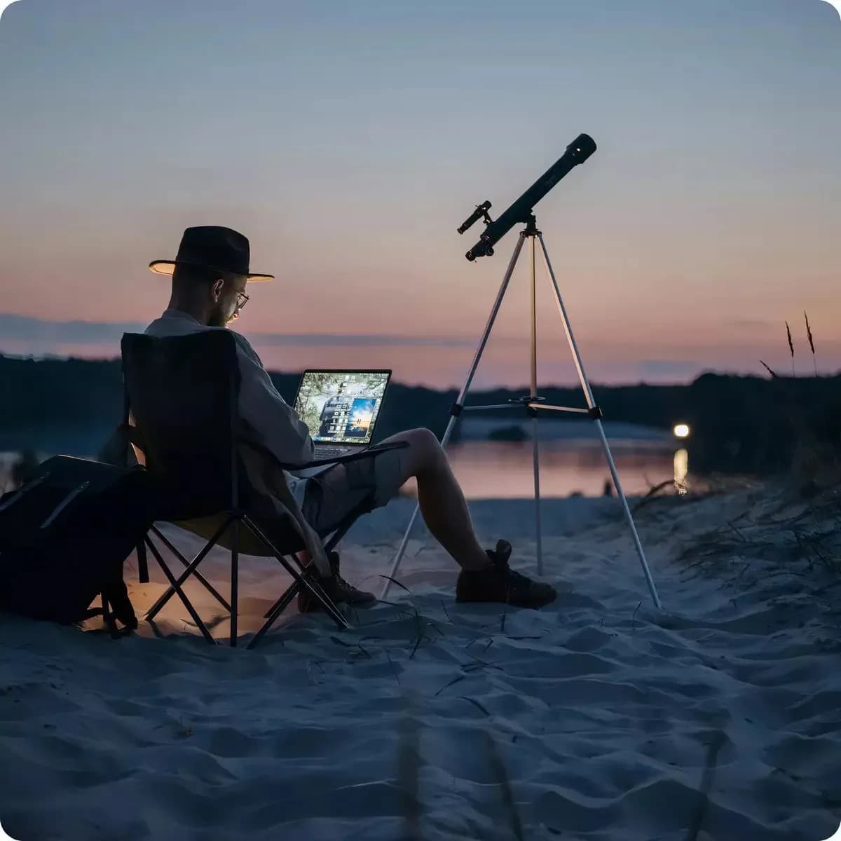Telescópio Refrator SZR F36050 com Aproximação até 90x e Tripé — imagem 3