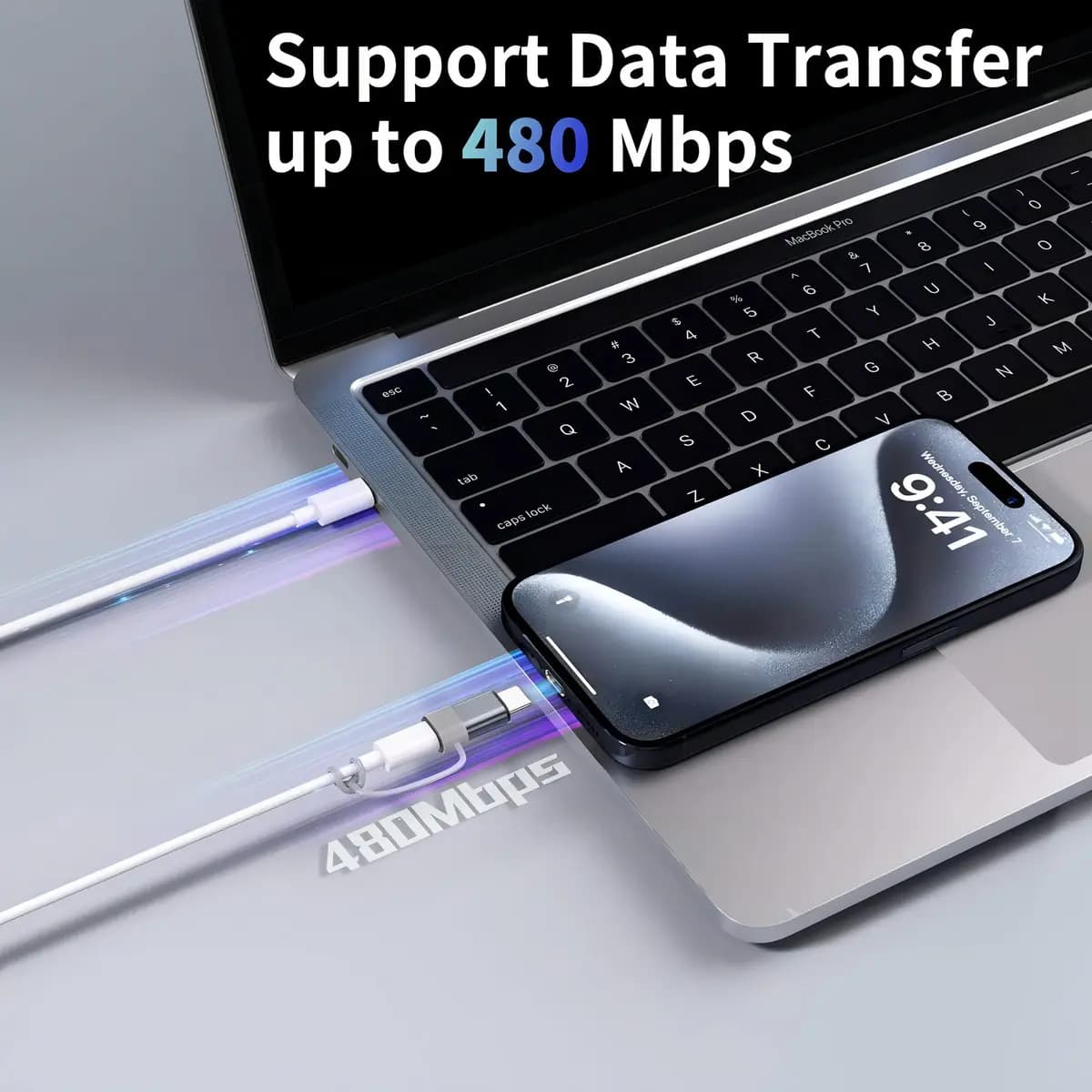 Adaptador Usb-C A'Gold CBA-25 para Lightning Compatível para iPhone cor Preto — imagem 4