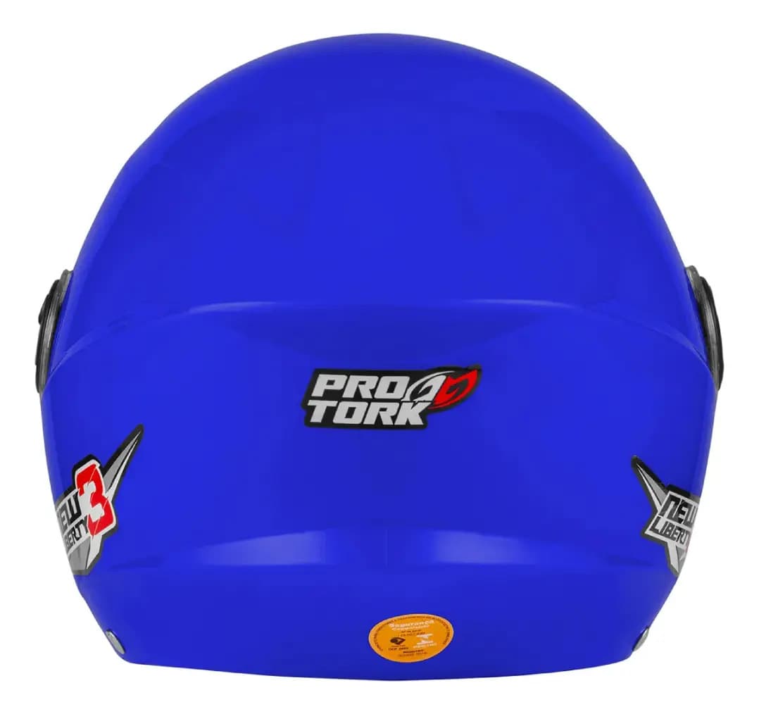 Capacete Moto Aberto Pro Tork New Liberty Three Amarelo Tamanho 56 Desenho Solid Viseira Cristal — imagem 3