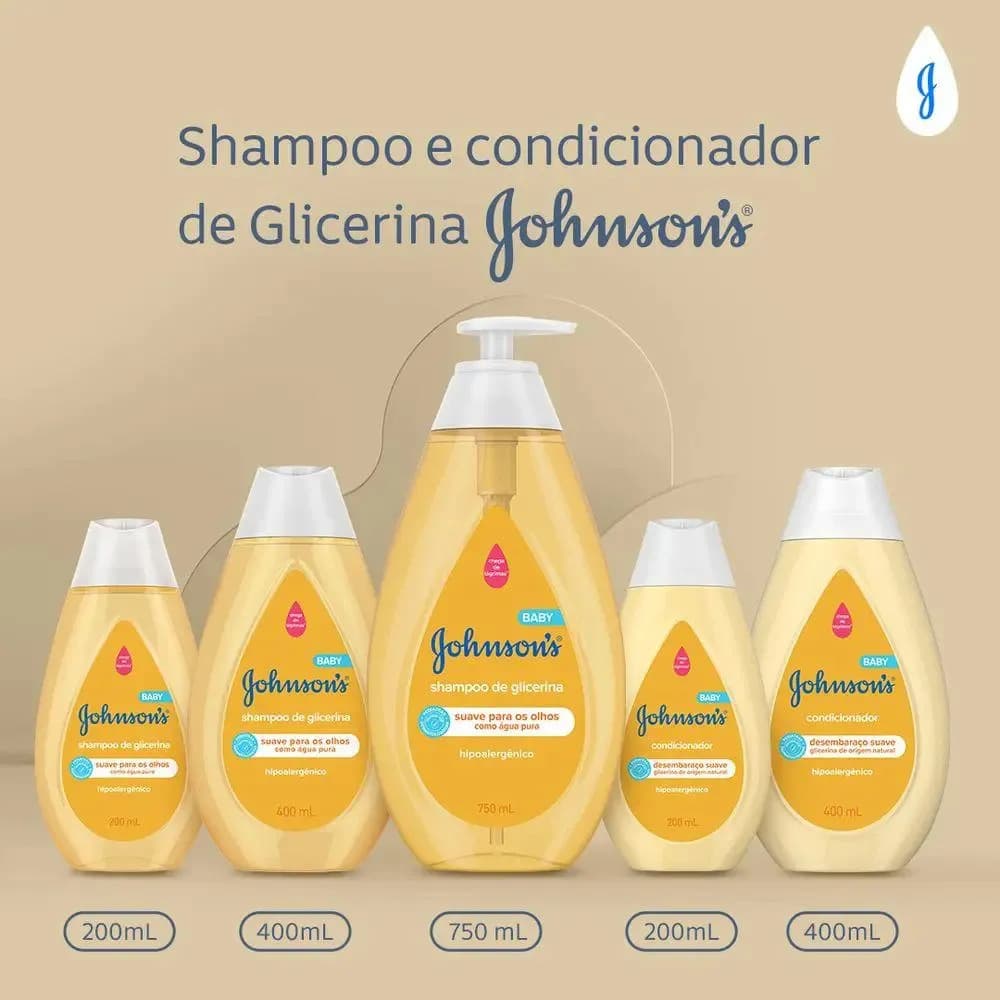 Shampoo Para Bebê Johnson's Baby De Glicerina, 400ml — imagem 4