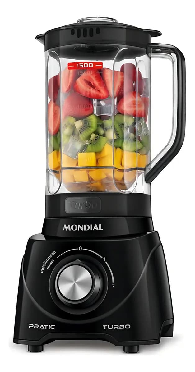Liquidificador Pratic Turbo, Mondial, 550W - L-98-B