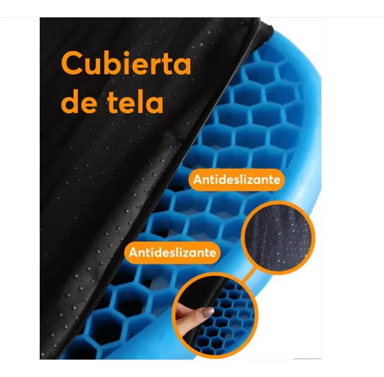 Almofada de Gel Retangular Antiescaras para Cadeira, da Macarons Bazar — imagem 3
