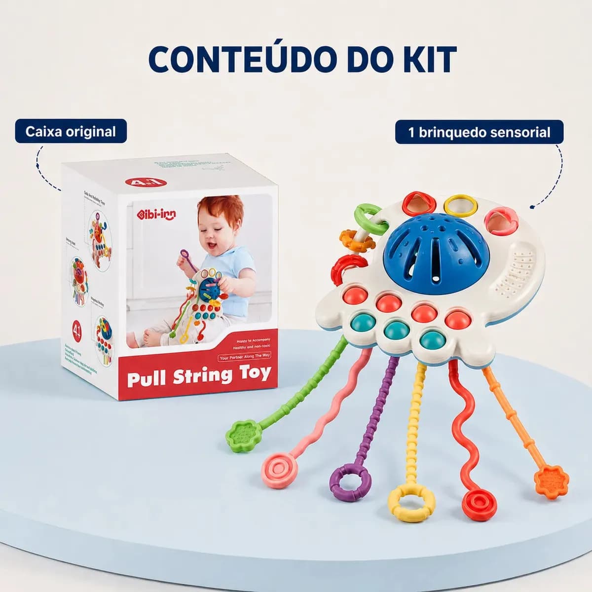 Brinquedo Montessori Polvo Azul Muntor Imports Sensorial Silicone Bebê — imagem 5