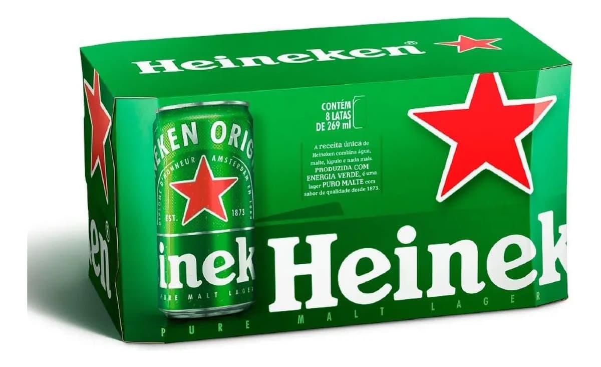 Cerveja Heineken Premium Puro Malteloira lata 269ml — imagem 2