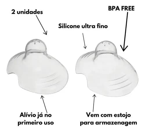 Bico De Silicone Para Amamentar Buba Protetor De Seio Mamilo Unico — imagem 5