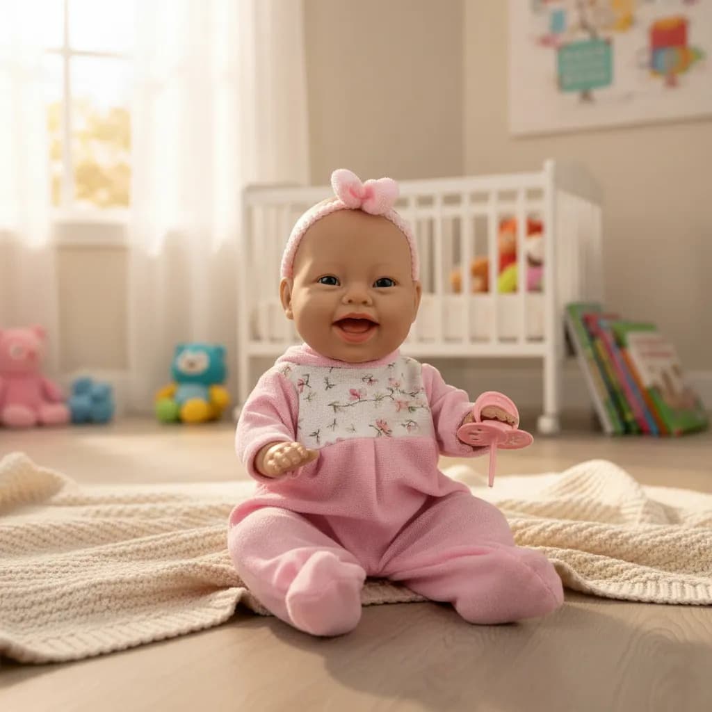 Boneca Bambola Lola Baby 855 35 cm de Plástico com Chupeta — imagem 2
