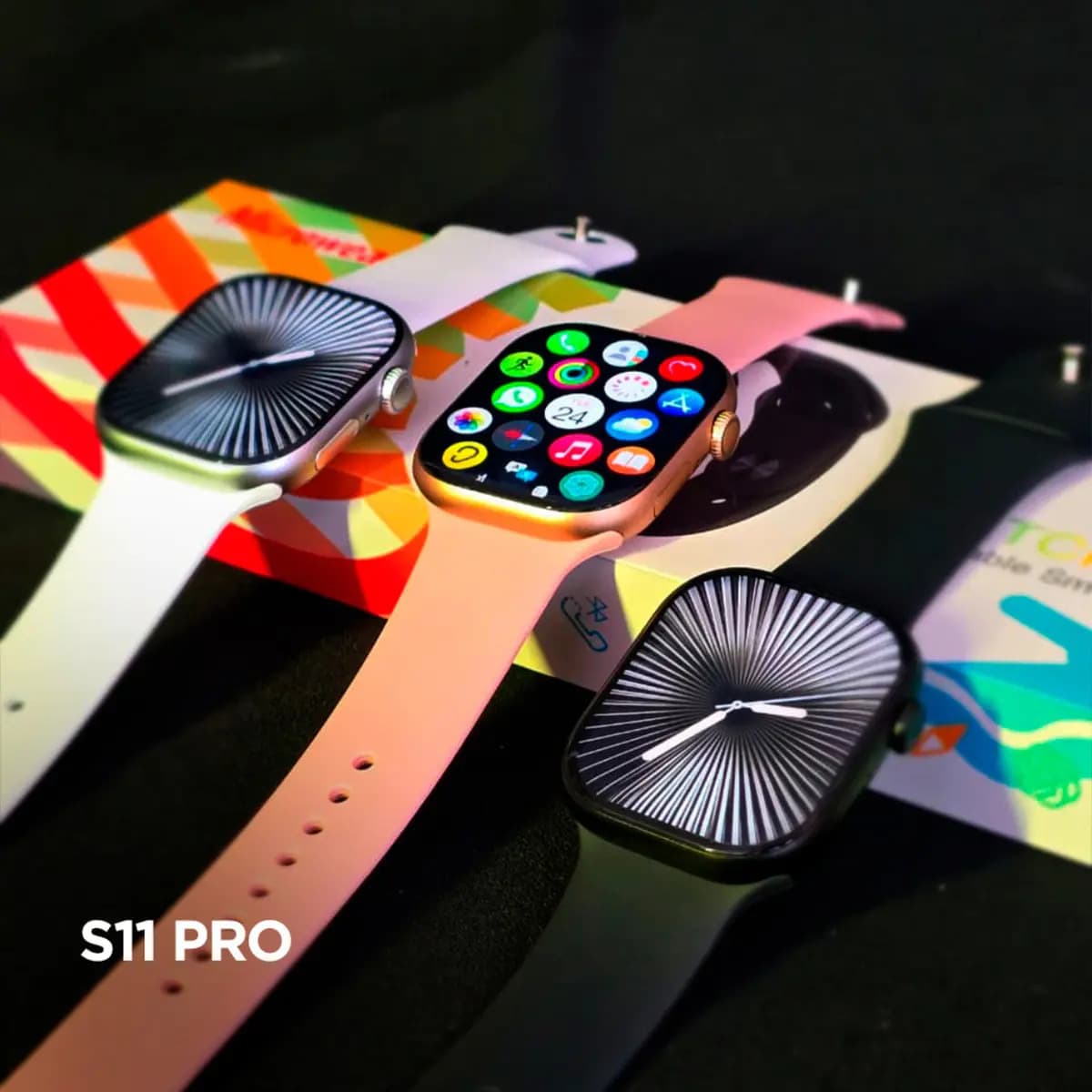 Relógio Smartwatch S11 Pro Series 11 Amoled Gps Whatsapp Nfc - Prateado - Lisa - Cinza - Prateado — imagem 2