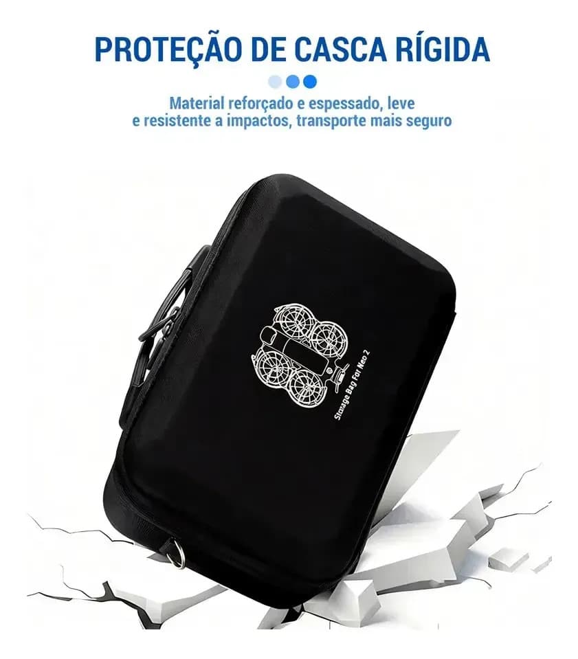 Mochila Sunble Protetora Impermeável para Drone DJI Neo 2 com Alça de Ombro — imagem 3