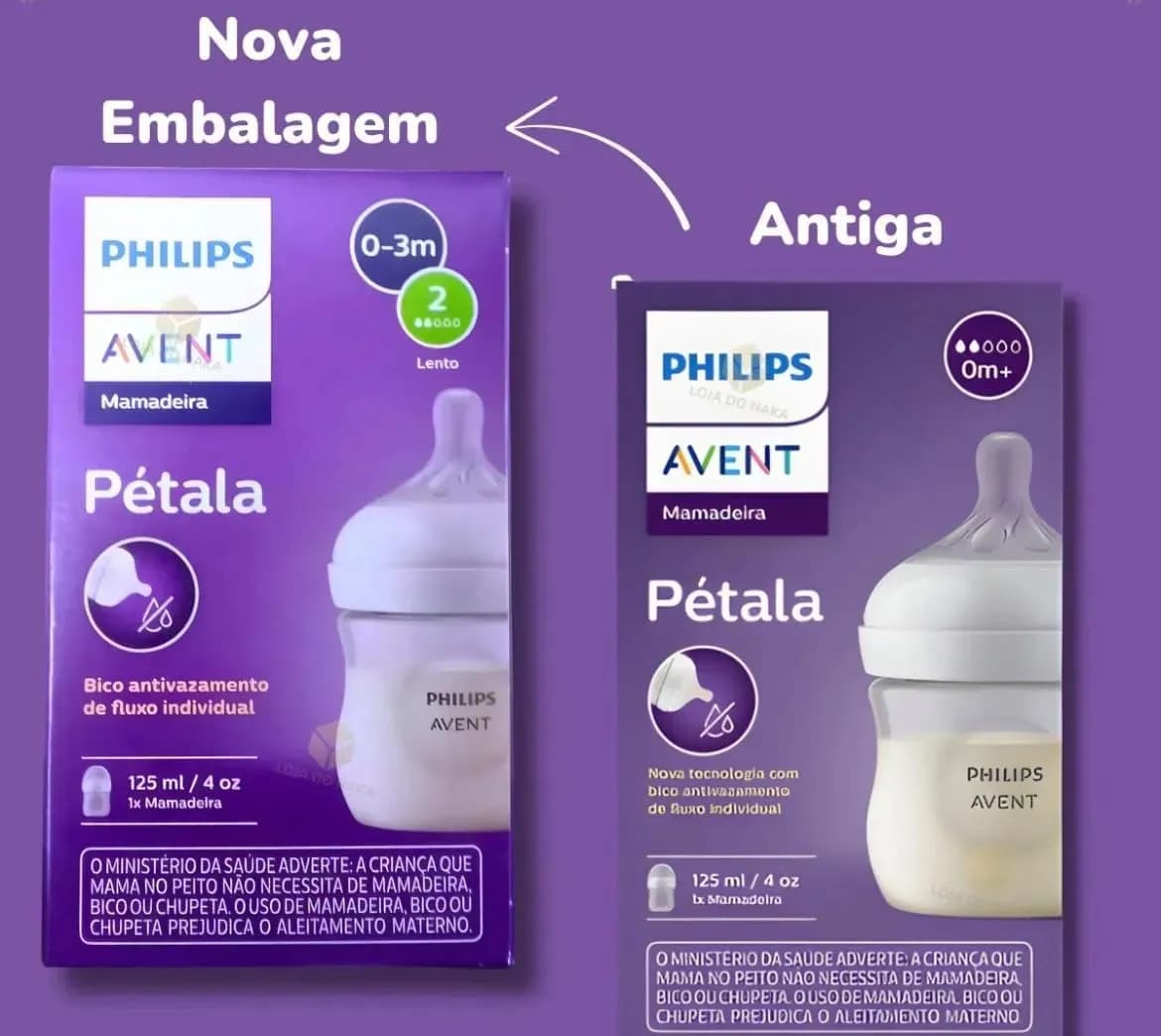 Kit Duplo Mamadeiras Pétala 125ml E 260ml - Scd838/26 Avent — imagem 5