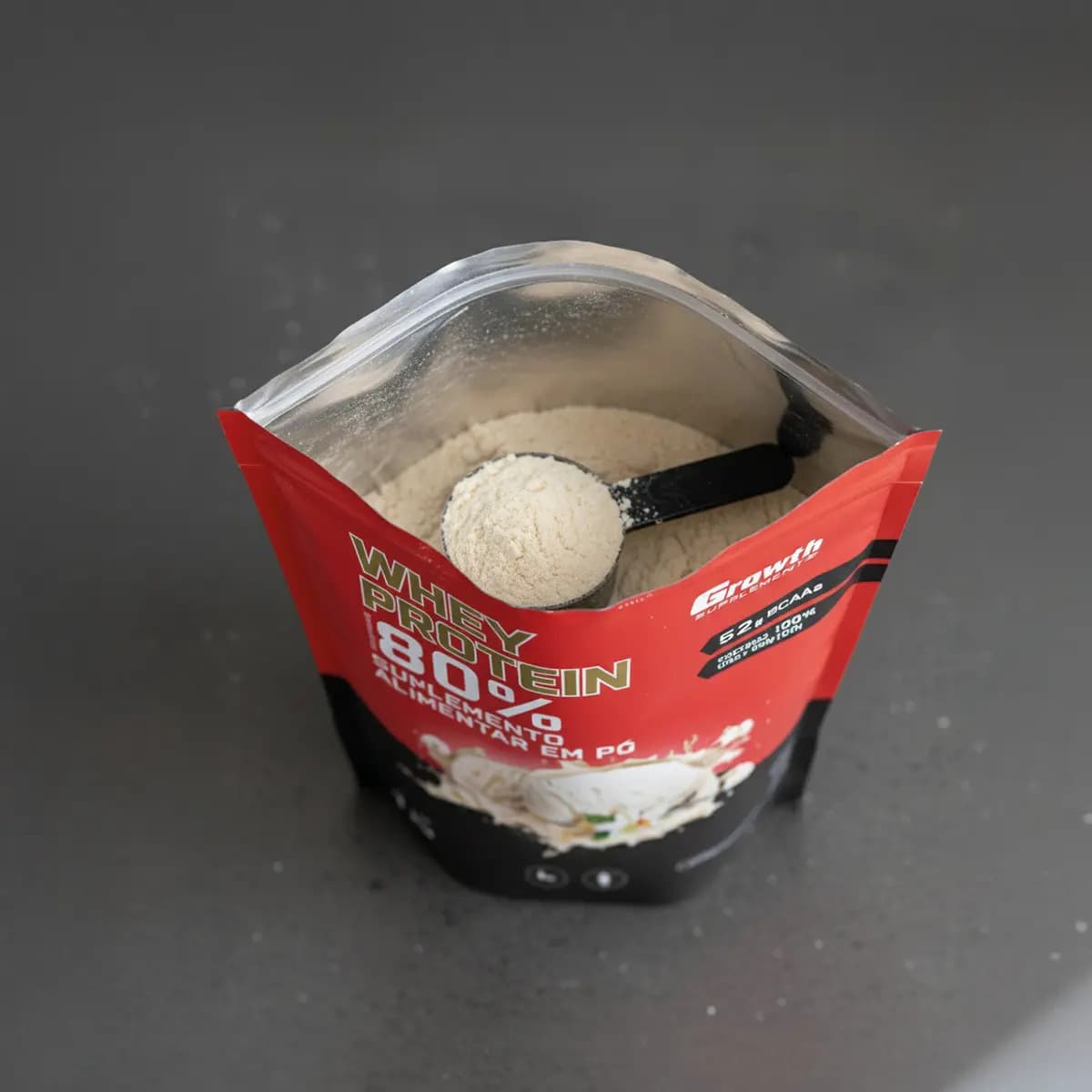 Proteína Growth Supplements Whey concentrado em pó sabor Baunilha x 1kg — imagem 3