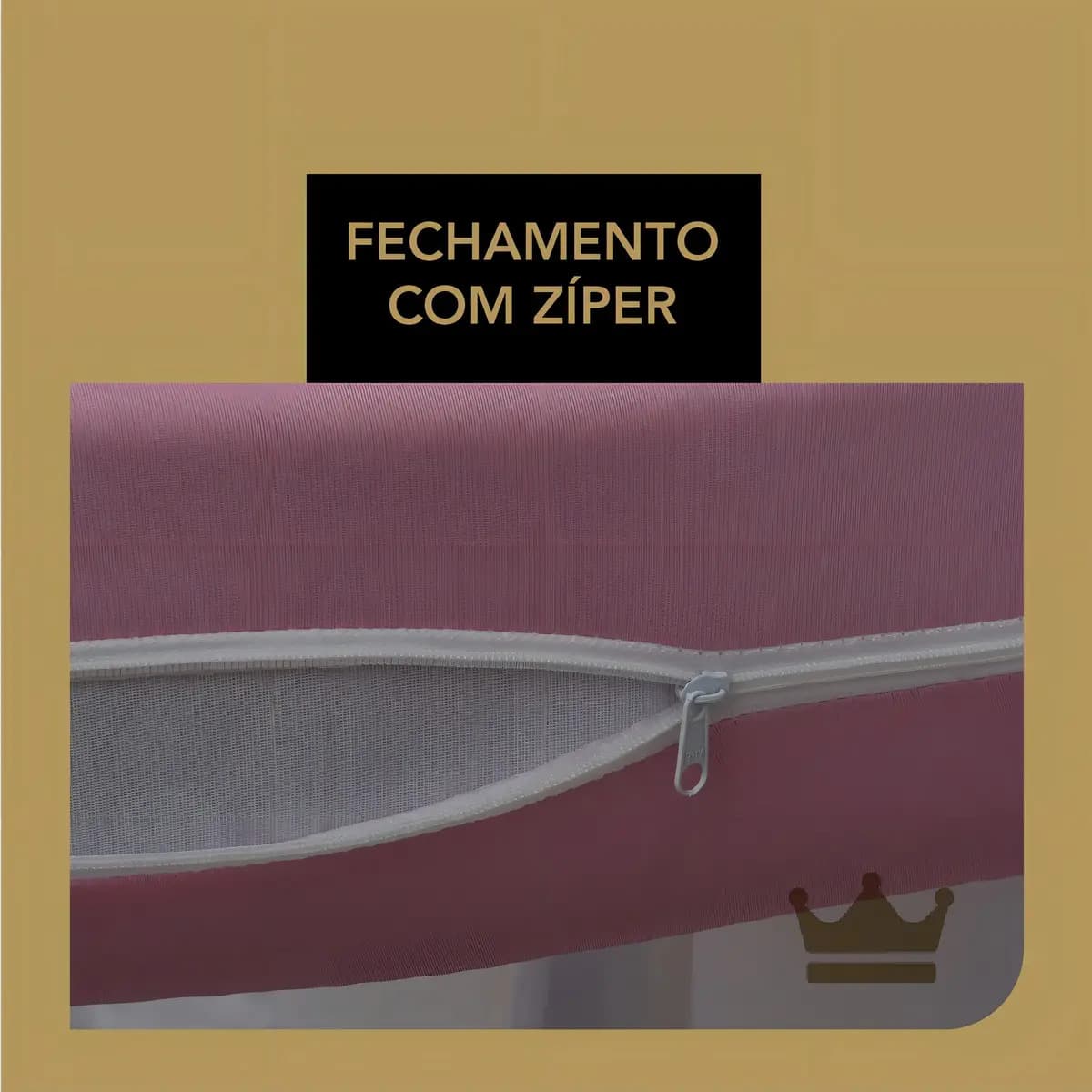 Capa de Colchão Solteiro com Zíper Malha Gel 188x88x20cm — imagem 3