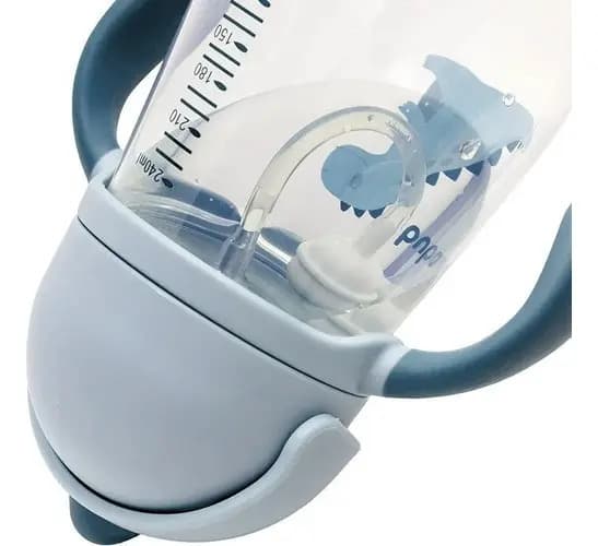 Copo Com Alça Removível 240 Ml Azul Claro 12580 - Buba Dino — imagem 3
