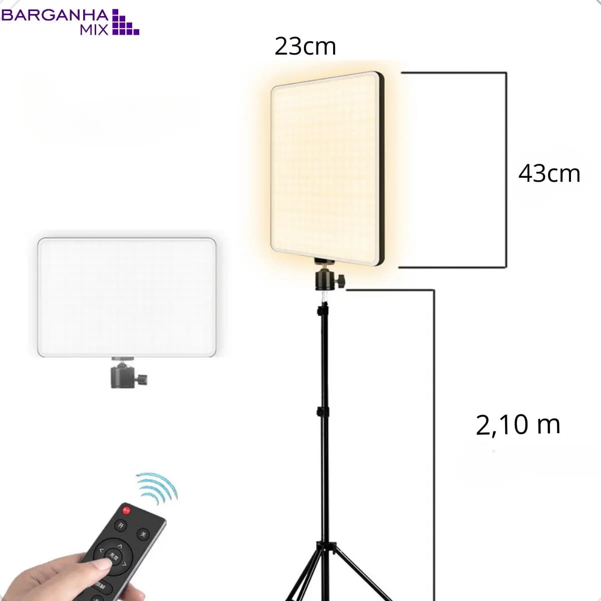 Ring Light LED Lumi de 33cm com Tripé 2,10m e Luz Ajustável para Maquiagem e Vídeos — imagem 3