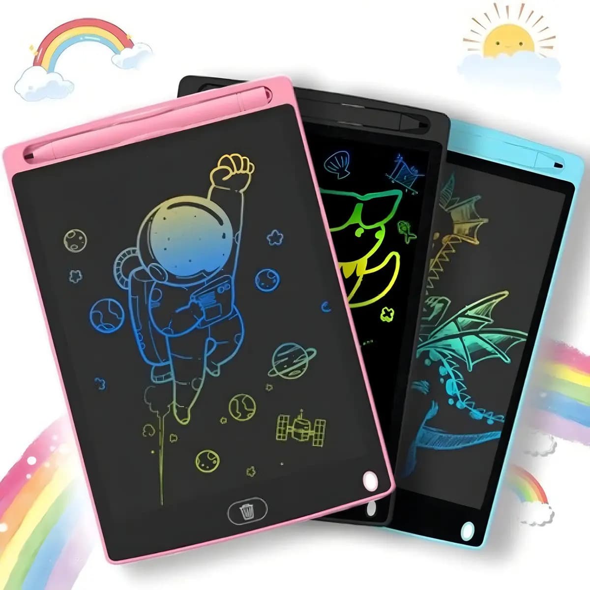 Lousa Magica Digital 12 Polegada Tablet Magico Lcd Infantil Para Escrever Desenhar Eletronica Quadro Cor Rosa Atacado Escrita Colorida Magnetica Mini Win Castle — imagem 4