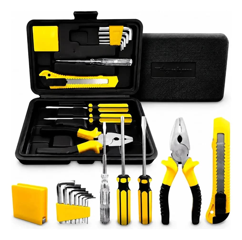 Kit Jogo De Ferramentas Aço Carbono Titanium 11 Peças