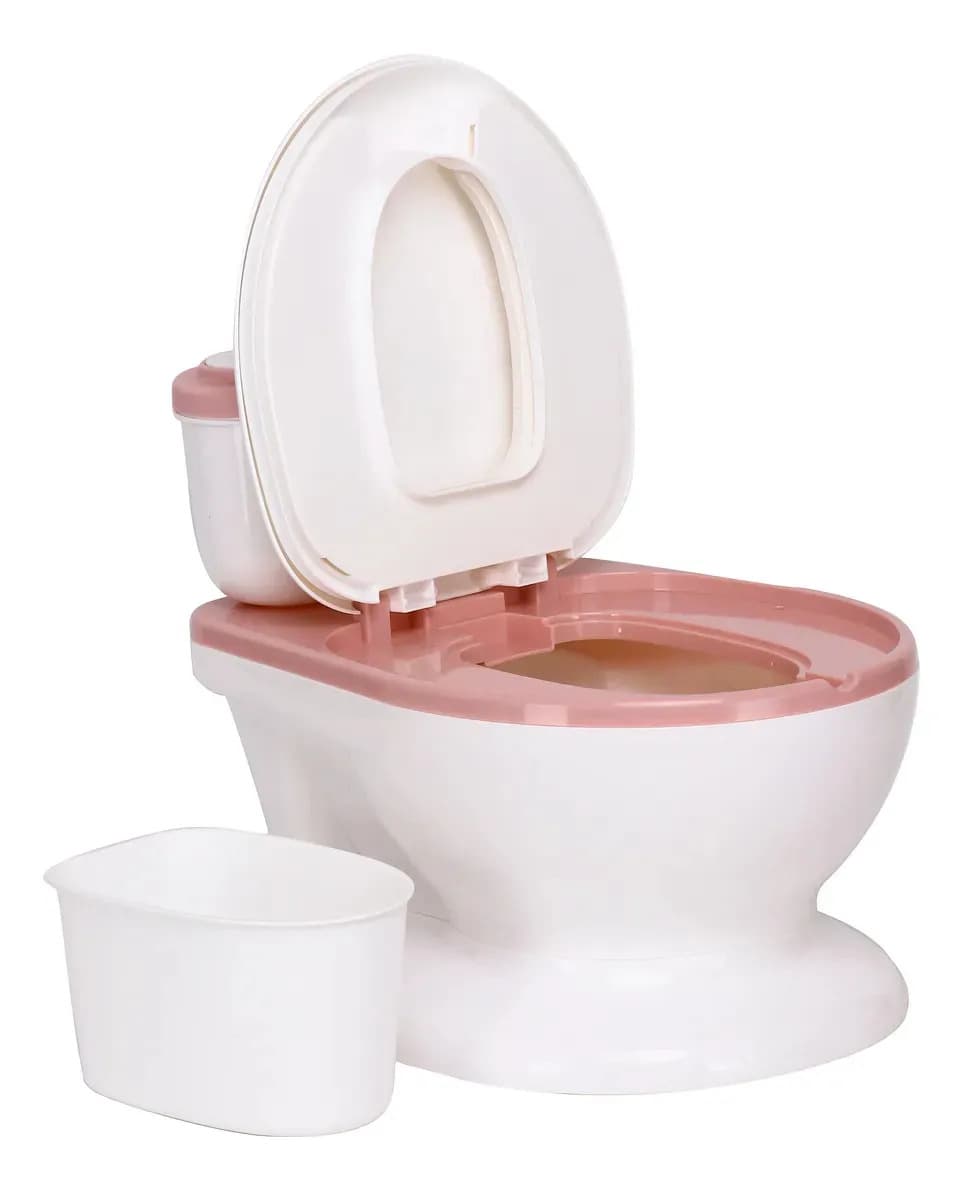 Ohana baby penico troninho vaso sanitario infantil privadinha desfralde cor rosa lisa — imagem 2