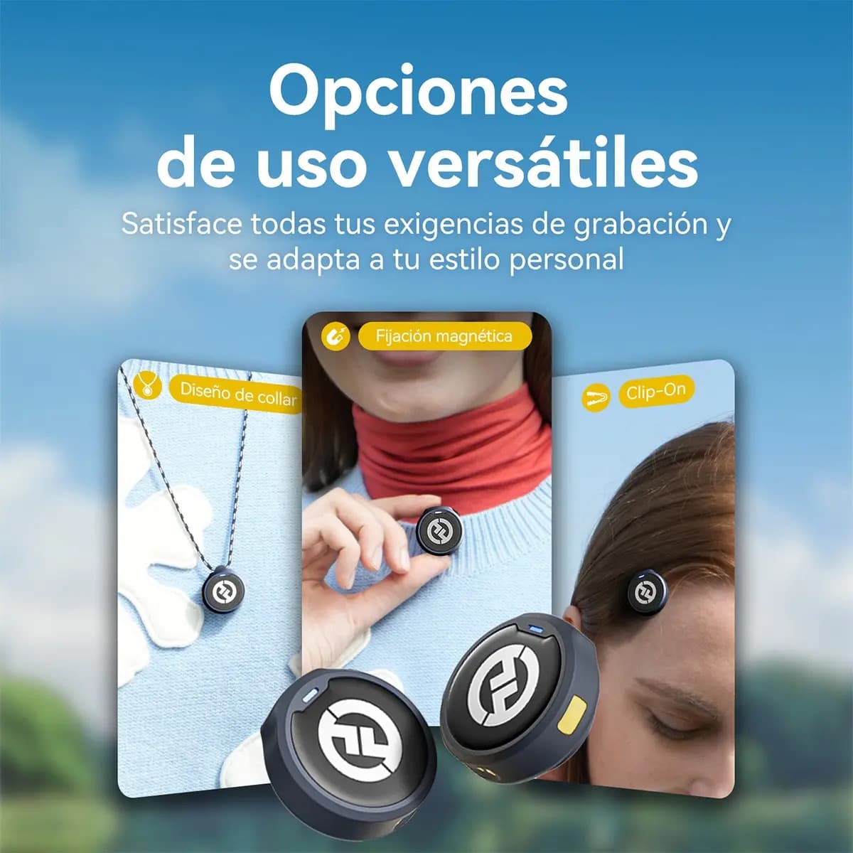 Microfone de lapela Hollyland Lark M2 Lark M2 Combo Preto. — imagem 5