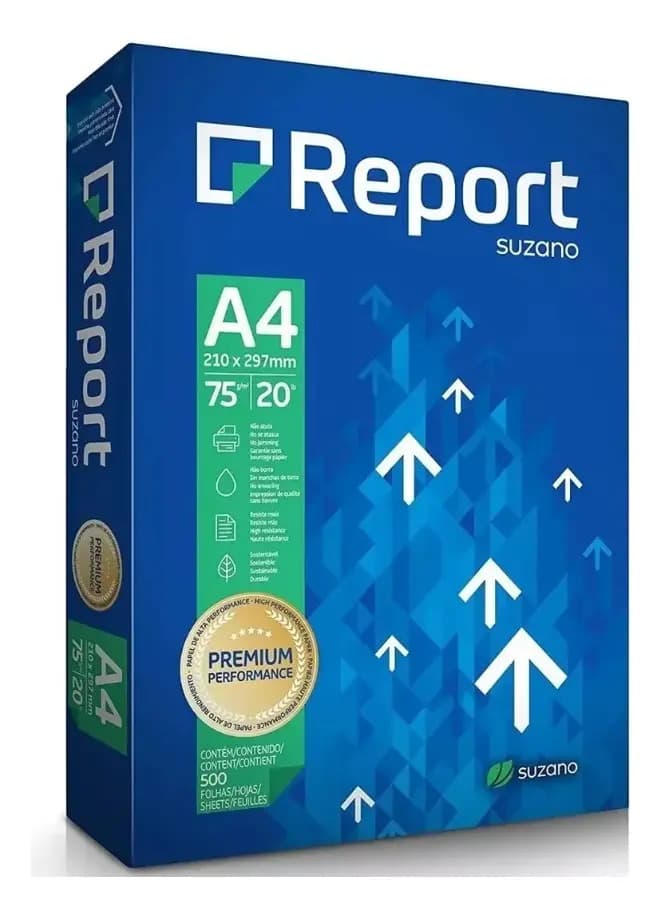 Caixa Papel Sulfite A4 Report 10 Resmas De 500 Folhas Kit — imagem 2